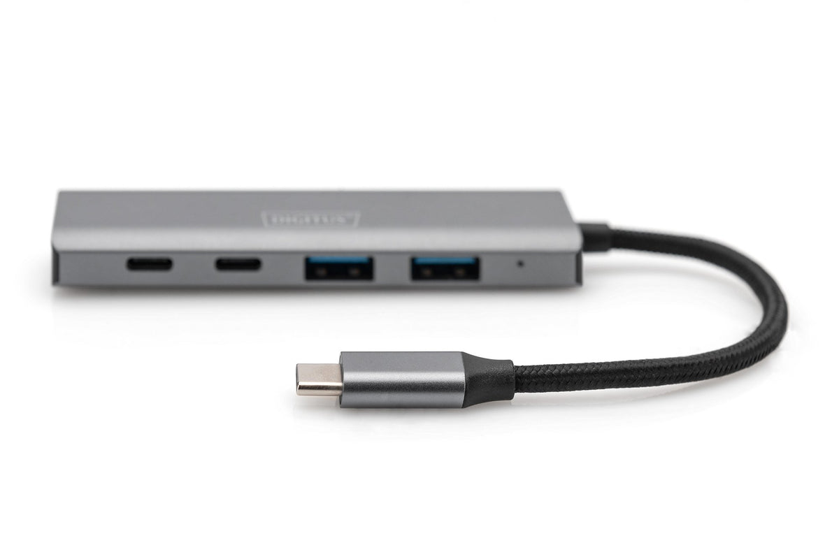 EAN 4016032485766 - Digitus DA-70245 hub de interfaz USB 3.2 Gen 1 (3.1 Gen 1) Type-C 10000 Mbit/s Gris imagen 3