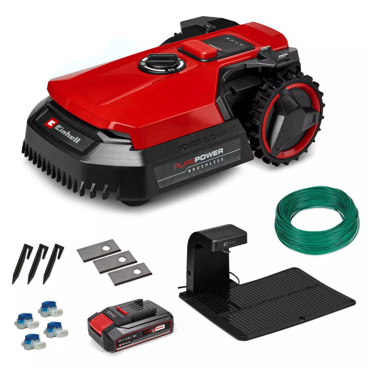 Robot  Cortacésped Einhell Freelexo 500 Batería Negro, Rojo, Plata Einhe-3413935