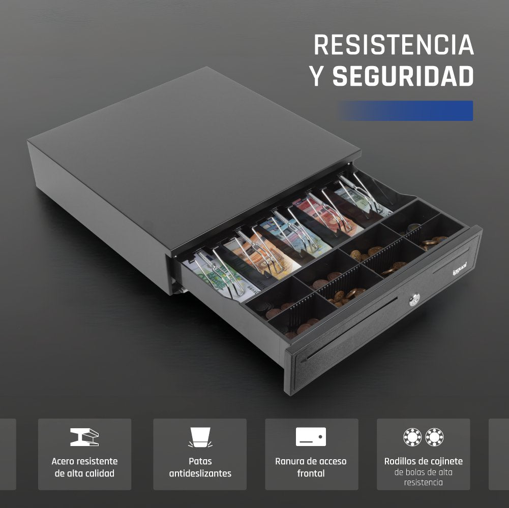 EAN 8435364316344 - iggual IRON-50 Cajón de efectivo automático y manual imagen 5