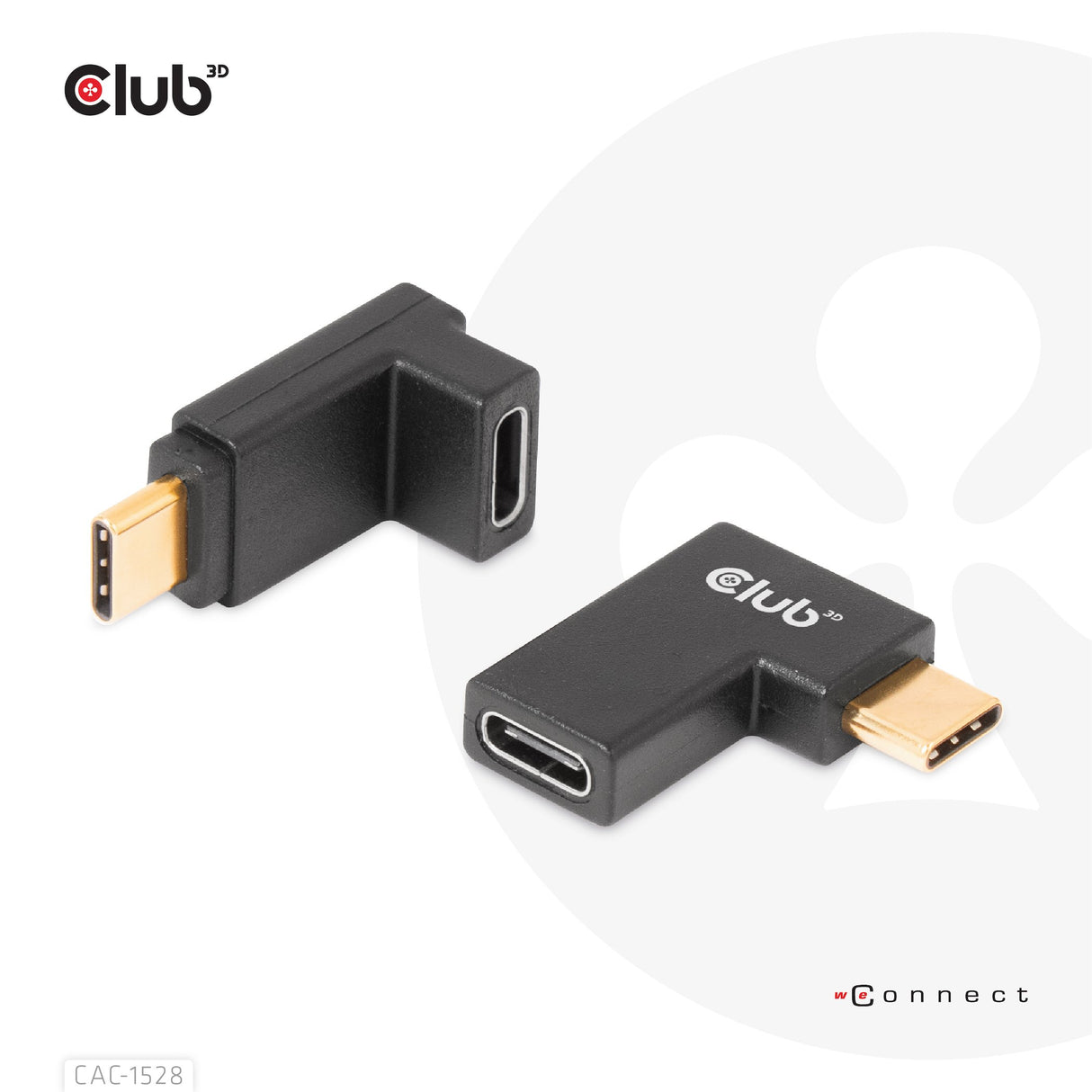 EAN 8719214472146 - CLUB3D CAC-1528 cambiador de género para cable USB C Negro imagen 1