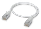 EAN 0810084697269 - Ubiquiti UACC-Cable-Patch-EL-C6A-0.3M-W cable de red Translúcido, Blanco 0,3 m Cat6a imagen 2