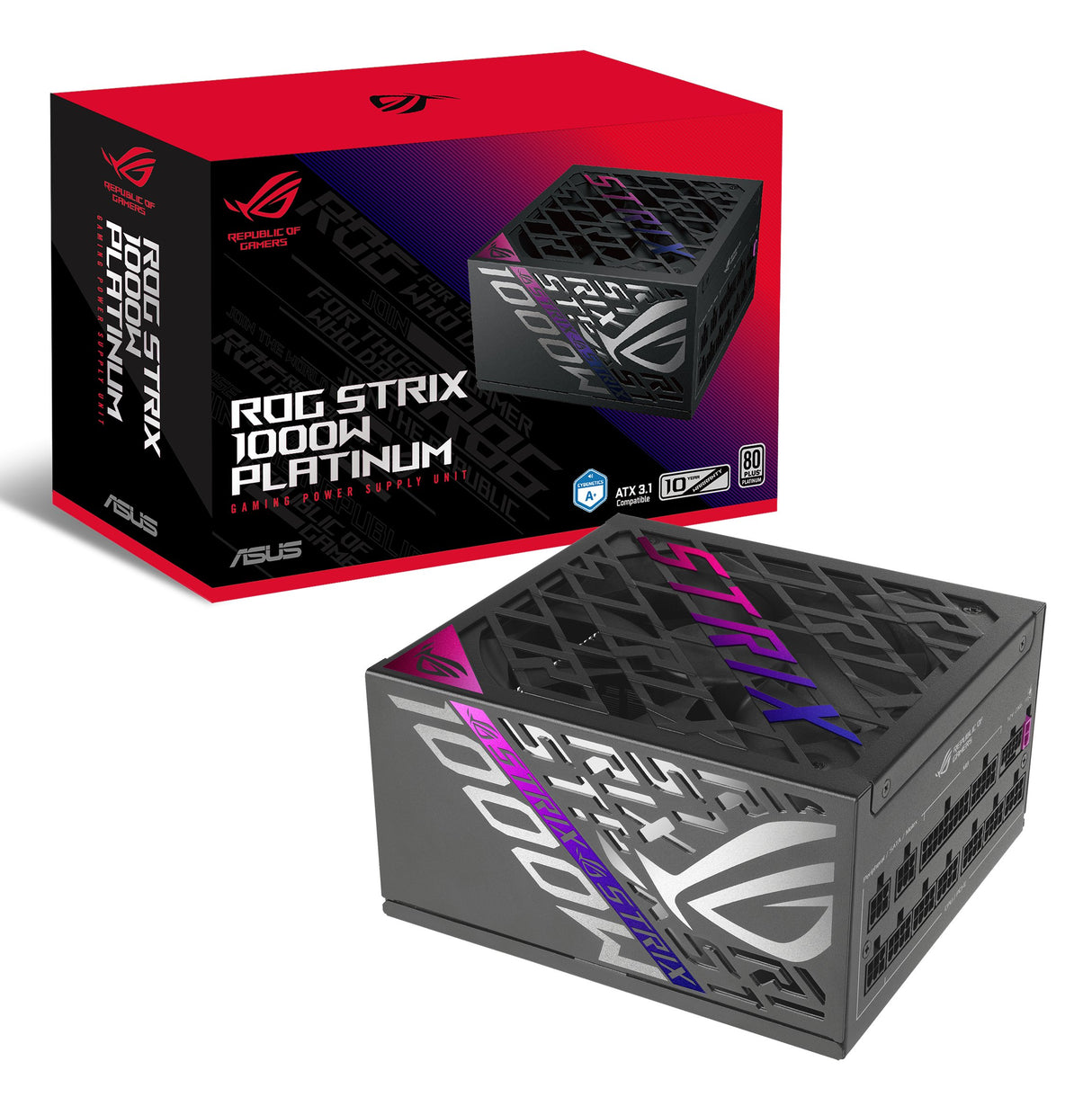 EAN 4711387594384 - ASUS ROG STRIX-1000P-GAMING unidad de fuente de alimentación 1000 W 20+4 pin ATX ATX Negro, Plata imagen 16