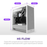 EAN 5056547205847 - NZXT H5 Flow Midi Tower Blanco imagen 6