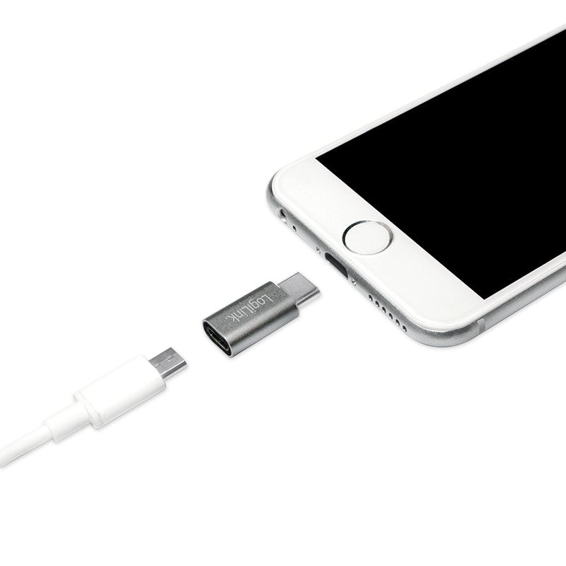 Logilink - Adaptador Usb-C -> Micro Usb H, Silver