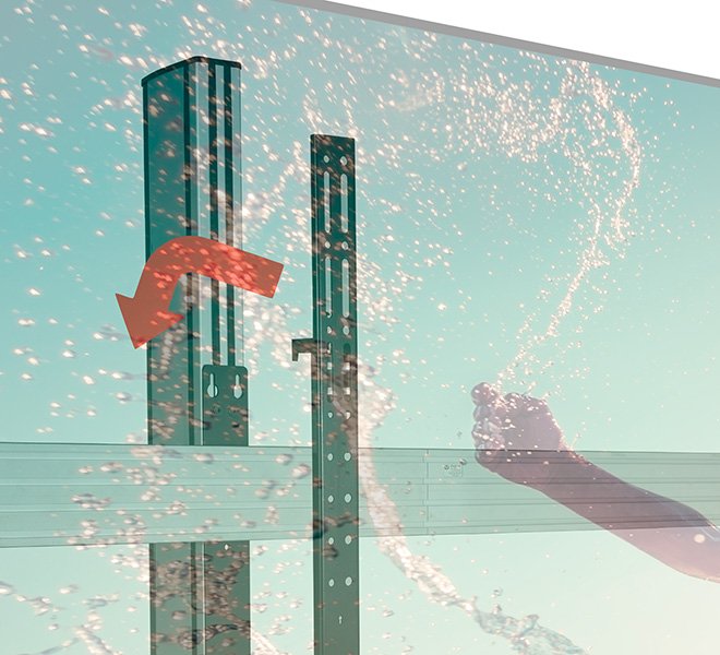 B-Tech Twin Rail Mounting Bracket Para Bt8390 19mm Wandabstand