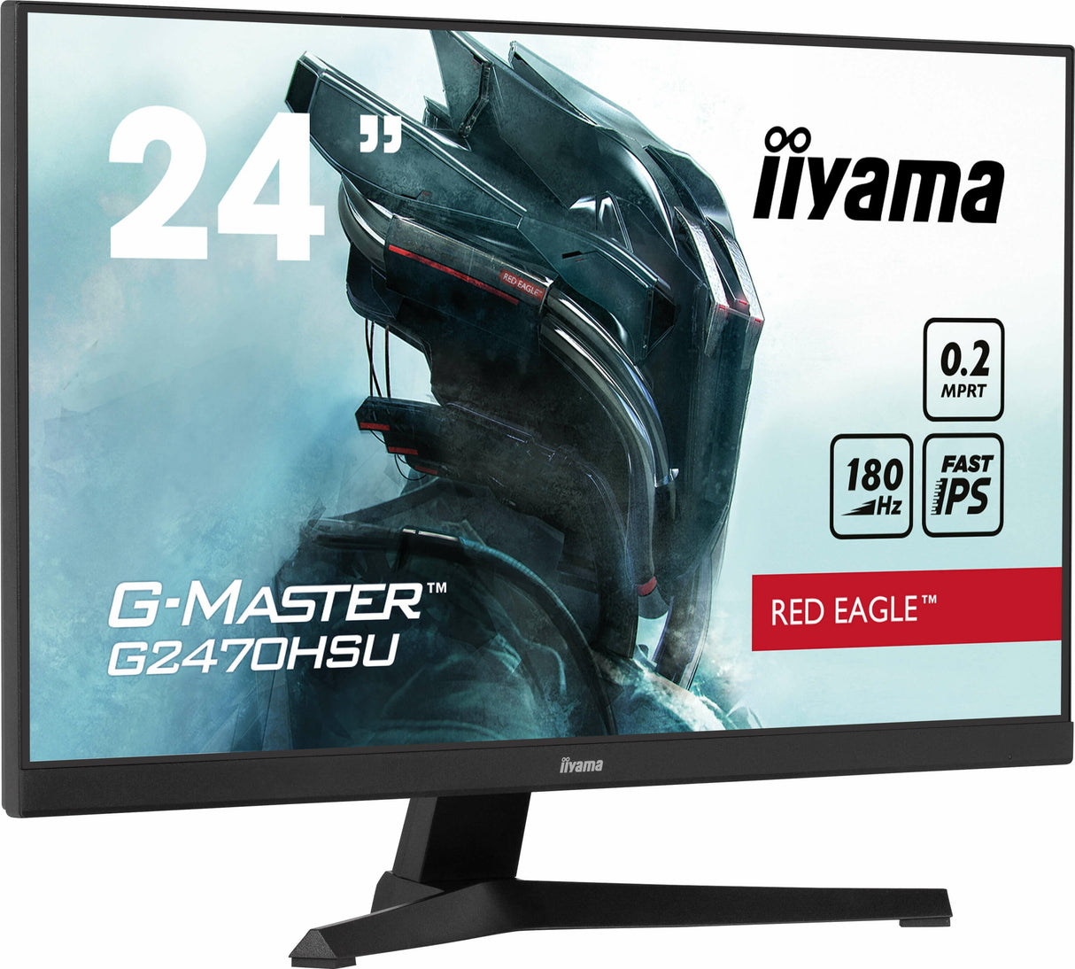 Monitor Iiyama 60.5cm 24" G2470hsu-B6 16:9 Hdmi+Dp+Usb Ips Bl.