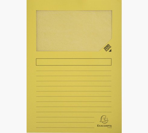 Exacompta Subcarpeta A4 Forever Con Ventana Amarillo -100u-