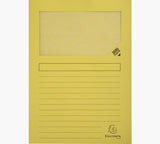 Exacompta Subcarpeta A4 Forever Con Ventana Amarillo -100u-