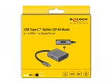 Delock 87867 Divisor Usb Type-C (Modo Dp Alt) A 1 X Hdmi + 1 X Displayport Mst Con Usb Type-C Pd