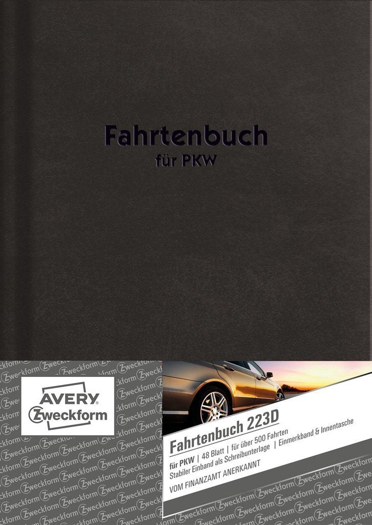 Avery Zweckform Fahrtenbuch - 48 Hoja - A5 (148 X 210 Mm)