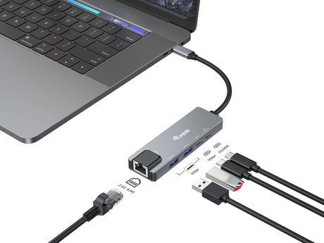 EAN 4015867239308 - Equip 133496 base para portátil y replicador de puertos Alámbrico USB 3.2 Gen 1 (3.1 Gen 1) Type-C Gris imagen 4