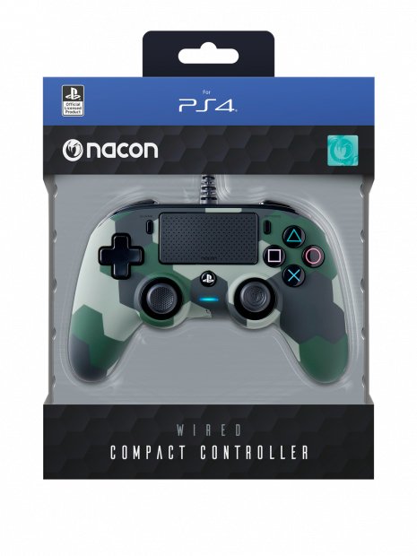 Ps4 Nacon Compact Controller Camo Green