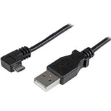 EAN 0065030863155 - StarTech.com USBAUB2MRA cable USB USB 2.0 2 m USB A Micro-USB B Negro imagen 1