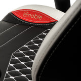 Noblechairs Epic Echtleder Gaming Silla - Negro Blanco Rojo