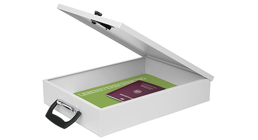 Wedo Doku Kassette A4 Lgris Con Zahlenschloss