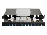 Equip Lwl-Spleisskamen 12-Port Lc-Duplex Os2 1u Komplett Sw