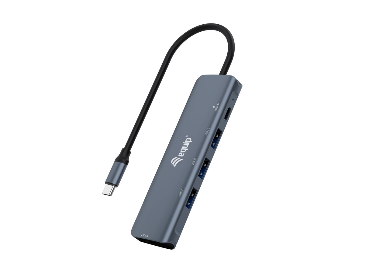 EAN 4015867228869 - Equip 133487 hub de interfaz USB 3.2 Gen 1 (3.1 Gen 1) Type-C 5000 Mbit/s Negro, Gris imagen 1
