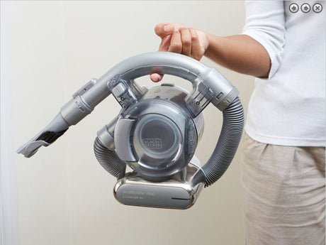 EAN 5035048458648 - Black & Decker PD1820LF aspiradora de mano Negro, Cromo Sin bolsa imagen 12