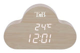 EAN 3303170112168 - T'nB CLOCKCLWD despertador Reloj despertador digital Madera imagen 1