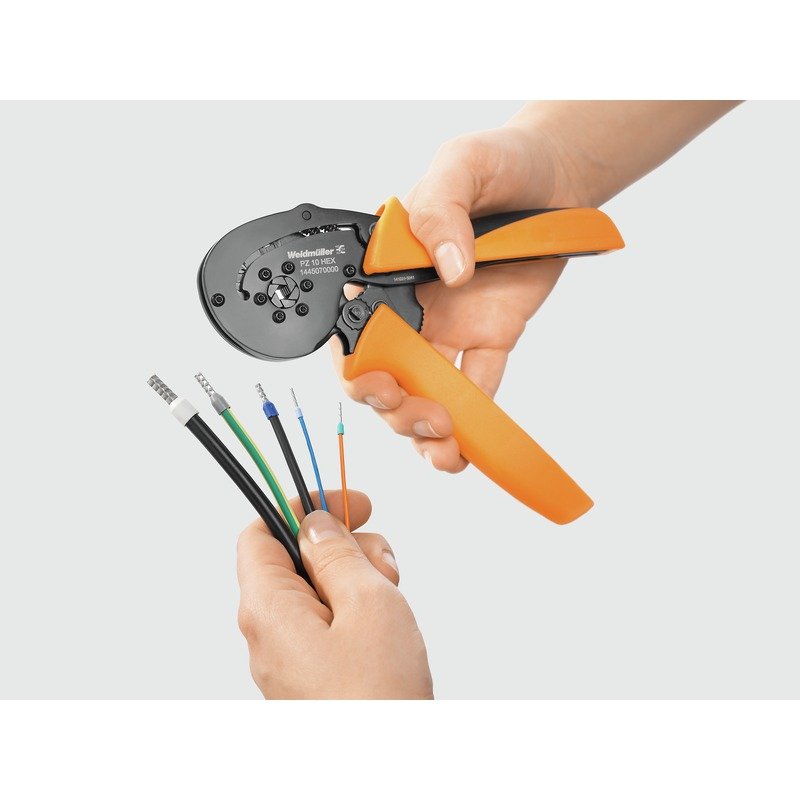 Weidmüller Pz 10 Hex 1445070000 Alicate De Crimpado Punteras De Cable