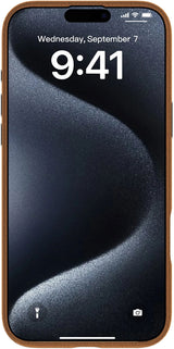 Infinite Venice Iphone 16 Pro  Brown Leather Magnetic Cover.