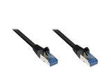 Goodconnections Cable De Red Mit Rastnasenschutz, Cat. 6a, S Ftp, Pimf, Halogenfrei, 500mhz, Schwarz, 0,5m,