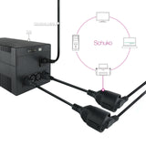 Cable Adaptador C14/M A Cee7/H, 16a, 50 Cm