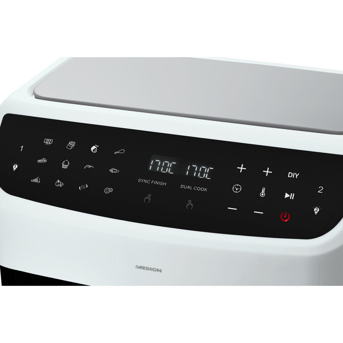 Freidora  Medion Doppel  Life P20 Md11760 Xxl (Blanco, 2.600 Watt, 2 Körbe Je 4,35 Liter) 50077283