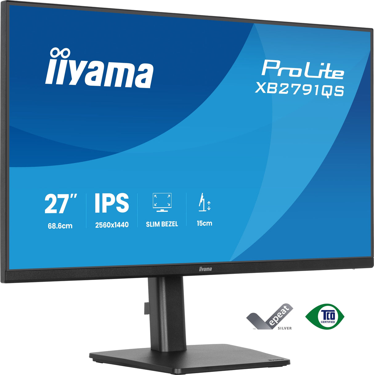 Monitor Iiyama 27" Ips, 4-Side Slim Bezel  2560x1440 75hz
