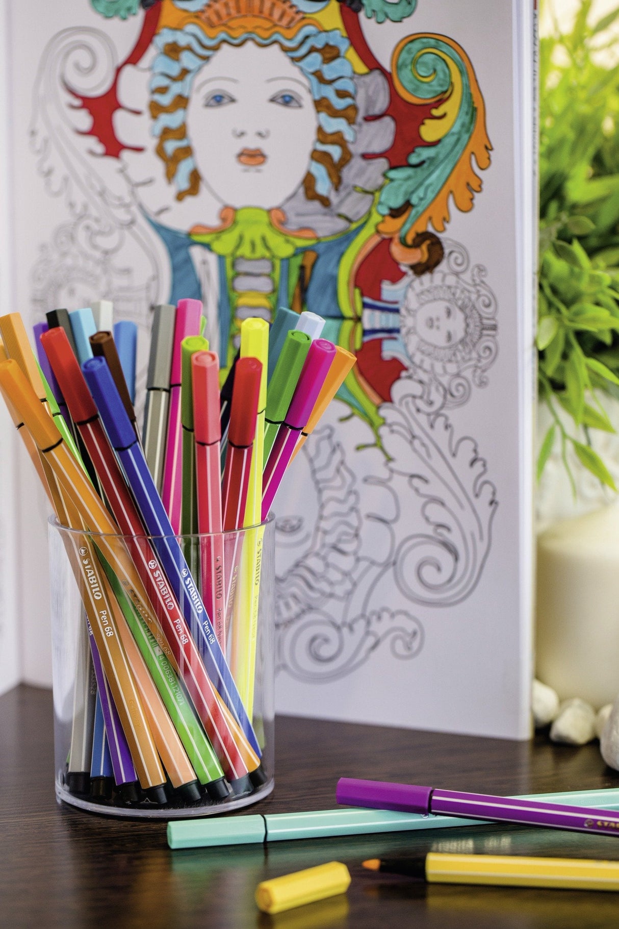 Estuche De 8 Rotuladores Stabilo Pen 68  Colores Pastel Punta 1mm Tinta Al Agua Acuarelable