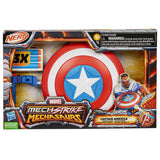 Lanzador Hasbro Nerf Marvel Mech Strike Mechasaurs Capitán América Con Redwing