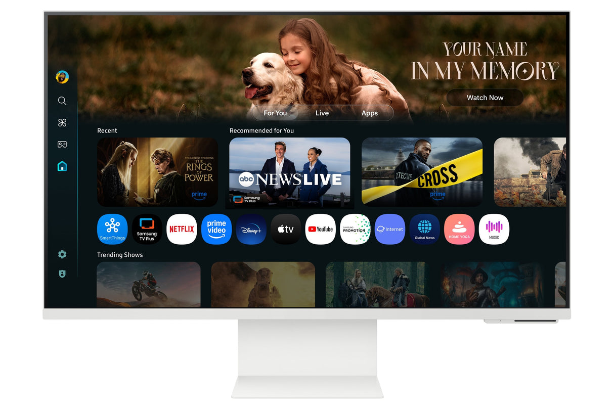 Monitor Samsung M8 M80f 32" 3840 X 2160 Pixeles 4k Ultra Hd Lcd Blanco