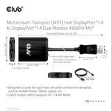 EAN 8719214471927 - CLUB3D Multi Stream Transport (MST) Hub DisplayPort 2x DisplayPort imagen 6
