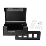 Logilink Consolidation Point Box For 4 Keystone Jacks, Metal, Negro