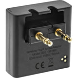 Transmisor De Audio Bluetooth Para Aviones Inline, Bt 5.0, Aptx Hd/Ll, Adaptador De Vuelo Con Estuche De Carga