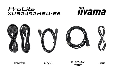 EAN 4948570122578 - iiyama XUB2492HSU-B6 pantalla para PC 60,5 cm (23.8") 1920 x 1080 Pixeles Full HD LED Negro imagen 9