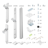 Startech.Com Six-Monitor Desk Mount W  Crossbar, Up To 32 In Screens 17.6lb - Befestigungskit - Für 6 Lcd-Displays - Säule, Dual