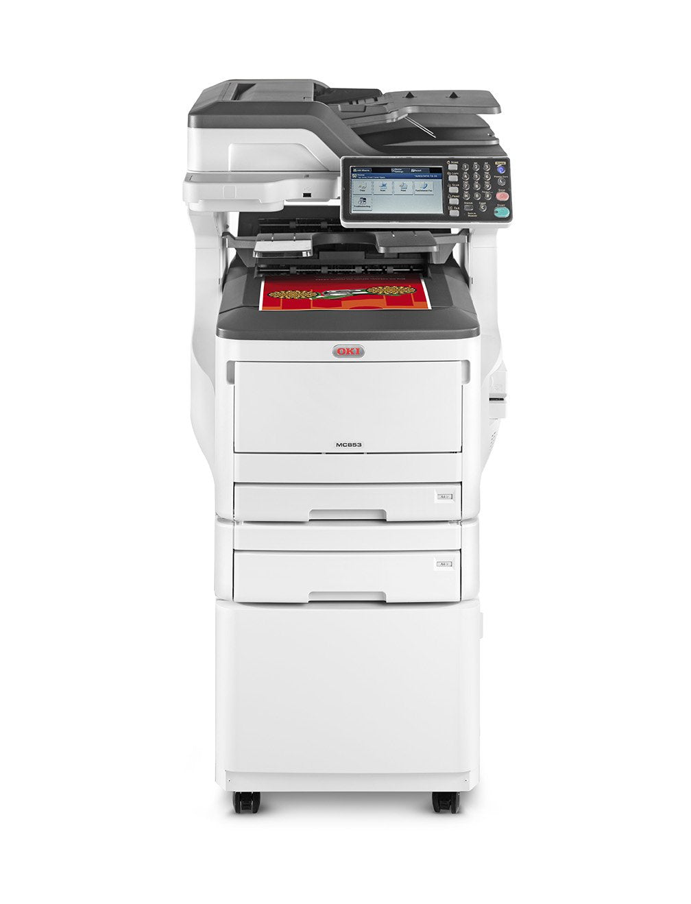Impresora Oki Multifuncion Mc853dnct Fax Ethernet Mc853dnct Led 1200 X 600 Dpi 23 Ppm A3