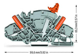 Wago 2007-8821 2-Leiter-Trenn-Und Messklemme,Z. B. Fr Stromwandlerschaltu