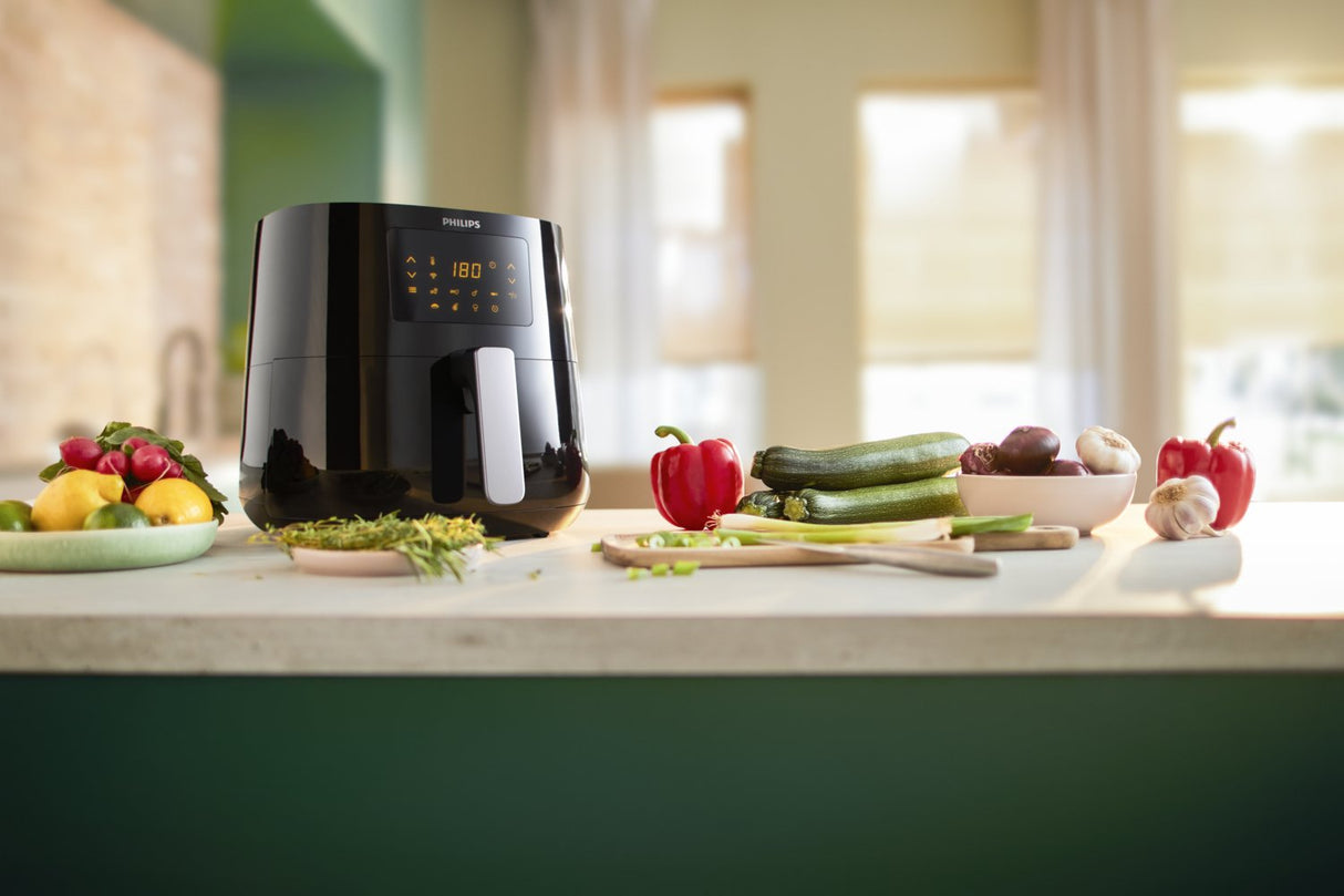 Philips 3000 Series Hd9270/70 Freidora  De Aire Sencillo 6,2 L Independiente 2000 W Negro, Plata