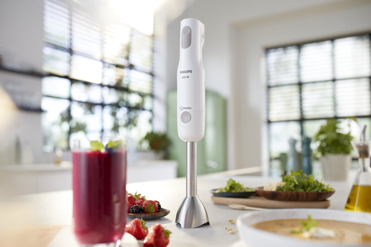 Batidora De Mano Philips Promix Hr2535/00 Blanco Varilla De Metal/1 Nivel/0.5l/650w Hr2535/00