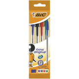 Bic Cristal Original Pack De 4 Boligrafos De Bola  Colores Surtidos