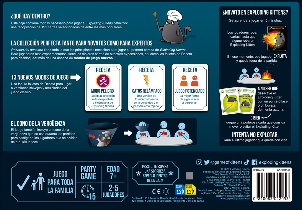 EAN 810083042053 - Asmodee Exploding Kittens EKIRFD01ES juego de tablero 15 min Juego De Cartas Partido imagen 4