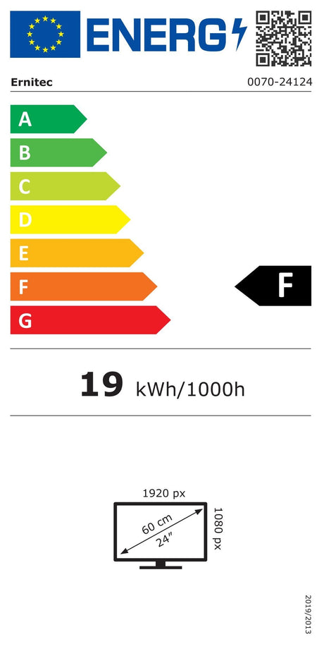 EAN 5715063136867 - Ernitec 0070-24124-POE LED display 61 cm (24") 1920 x 1080 Pixeles Full HD Negro imagen 2