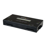 Startech.Com Borrador De 4 Bahías Para Discos Duros Y Ssd Sata De 2,5" Y 3,5" - Desinfectador Externo De Discos Para Borrado Seguro Con 9 Modos - Puerto Rs232 - Cumple Con Nist/Dod Y Taa