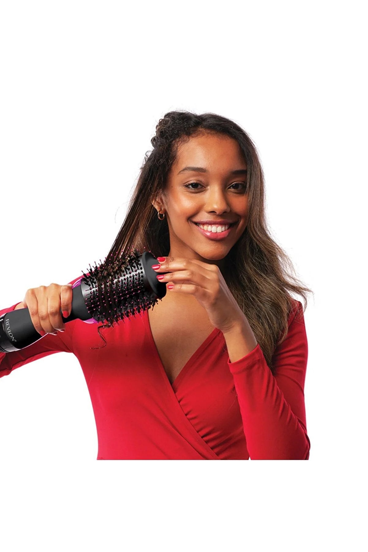 Revlon Rvdr5222e Cepillo De Secado Perfeccionista Para Dar Volumen 2 En 1 - Colección Pro - Negro / Rosa