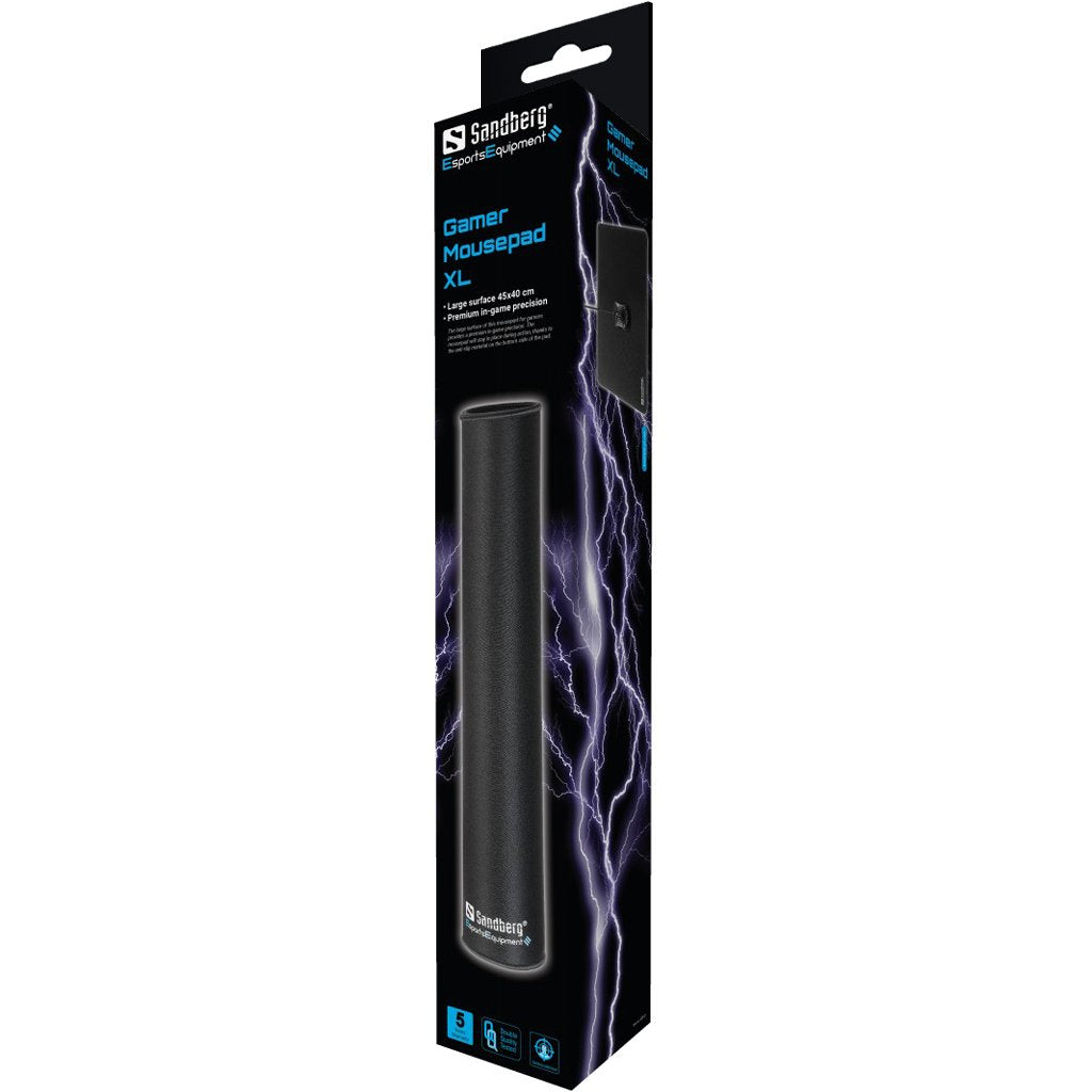 Alfombrilla De Raton Sandberg Gaming 45 X 40 Cm, Negro