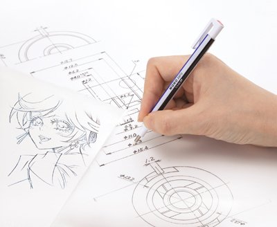 Tombow Portagomas Mono Zero Punta 2,3mm Redonda Cuerpo Blanco/Azul/Negro