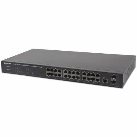 EAN 0766623560559 - Intellinet 560559 switch Gestionado Gigabit Ethernet (10/100/1000) Energía sobre Ethernet (PoE) Negro imagen 1
