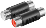 EAN 4040849116070 - Goobay 11607 cambiador de género para cable 2x RCA Negro imagen 1